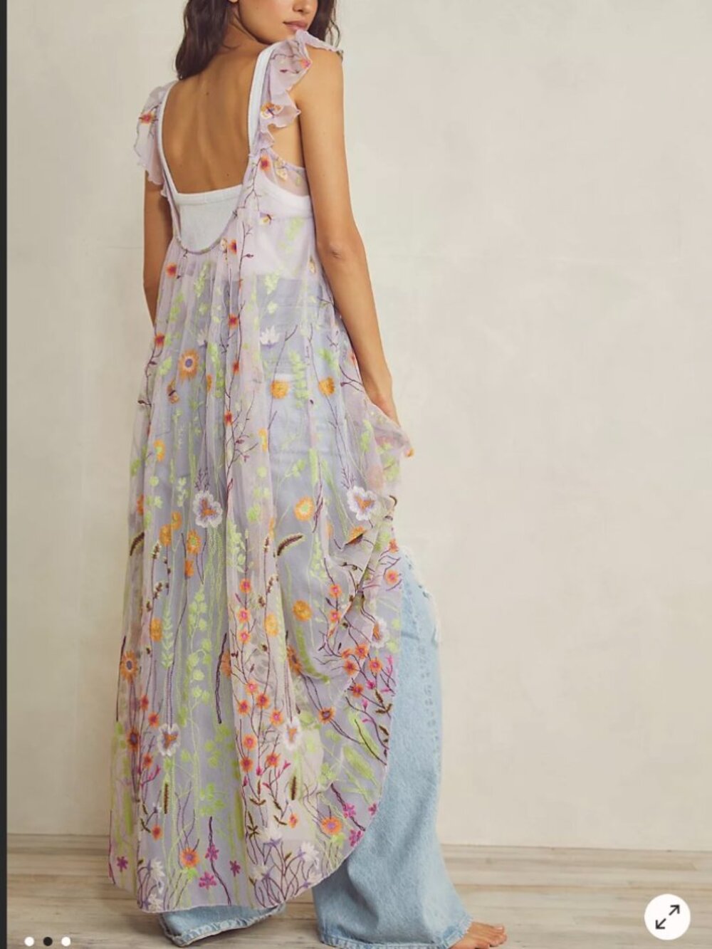 Free People Daphne Embroidered Slip - XS - Picture 2 of 7
